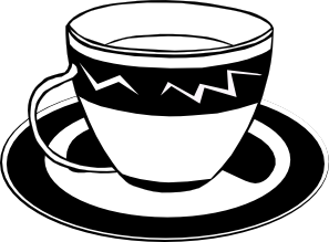 free vector Teacup (b And W) clip art