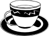 free vector Teacup (b And W) clip art