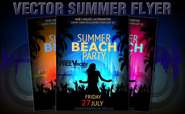 free vector Template Party Flyer
