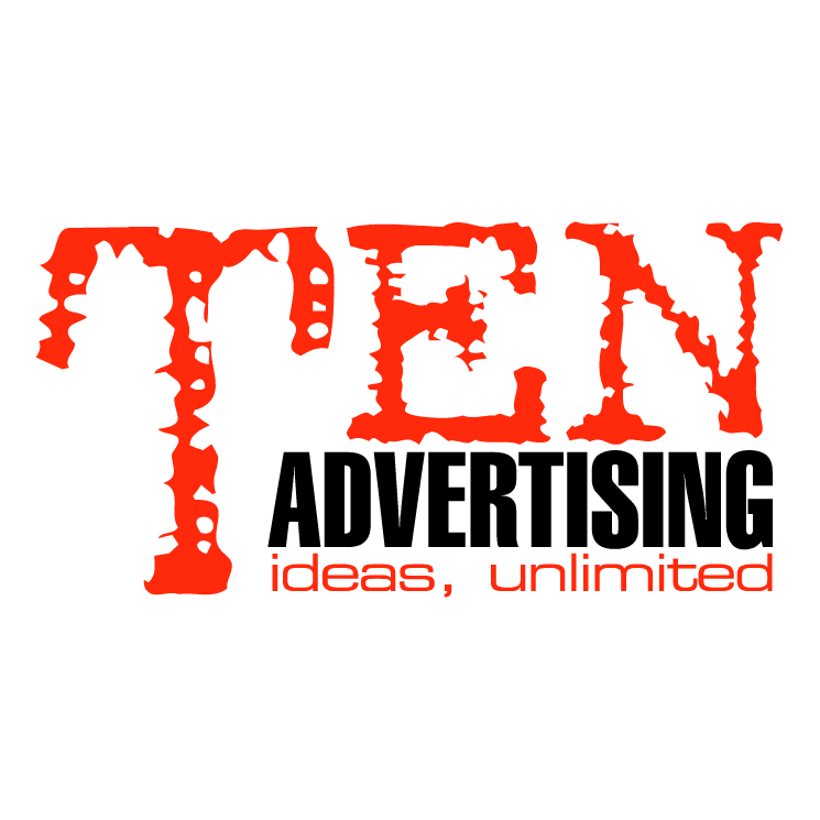 free vector Ten advertising