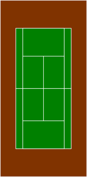 free vector Tennis Court clip art