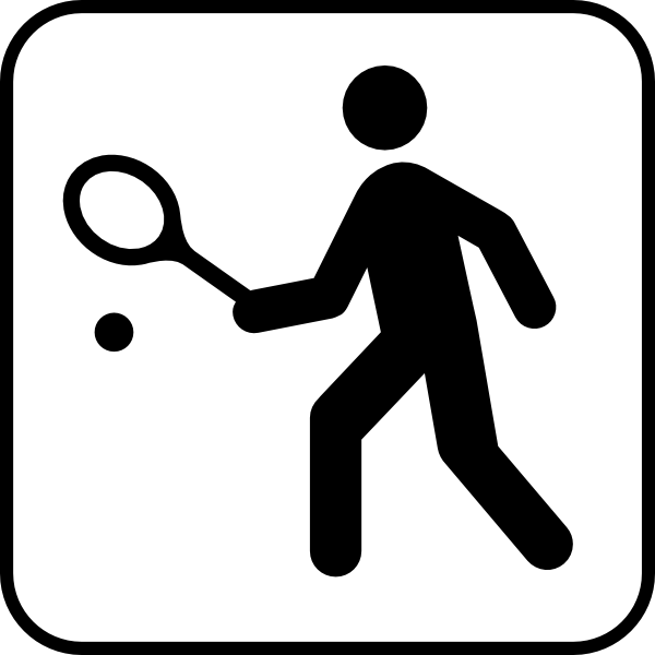 free vector Tennis Or Squah Courts clip art