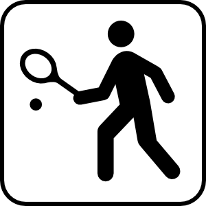 free vector Tennis Or Squah Courts clip art