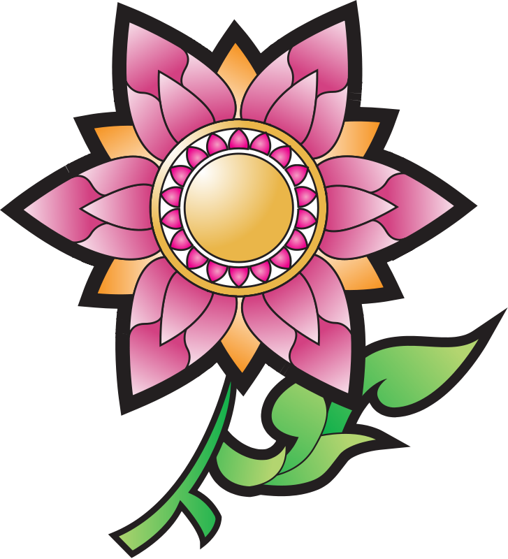 Download Thai flower decoration (102095) Free SVG Download / 4 Vector