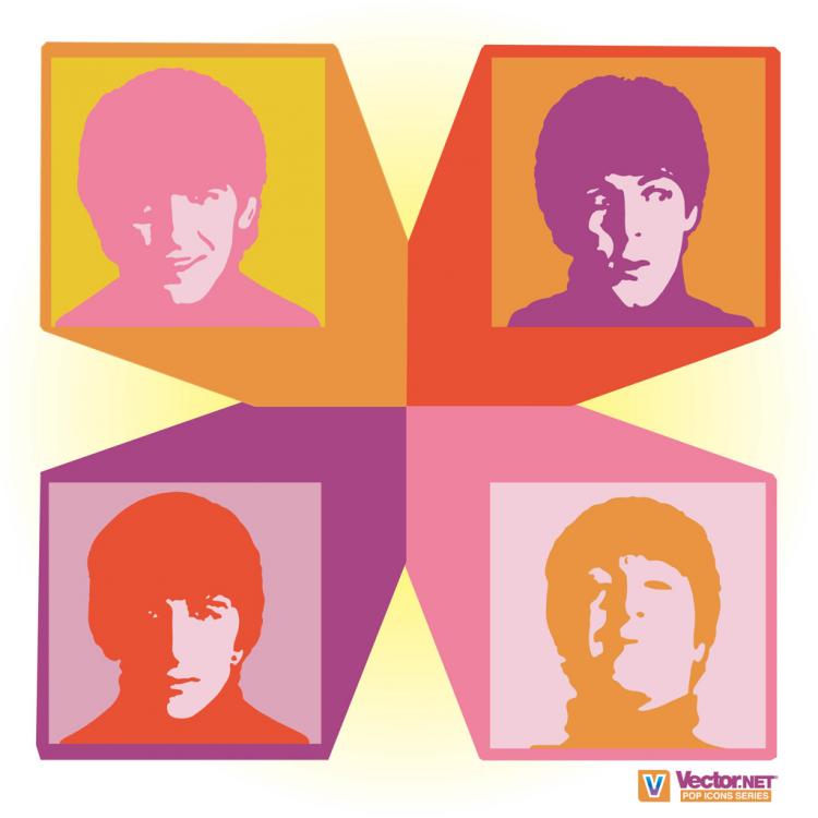 free vector The Beatles