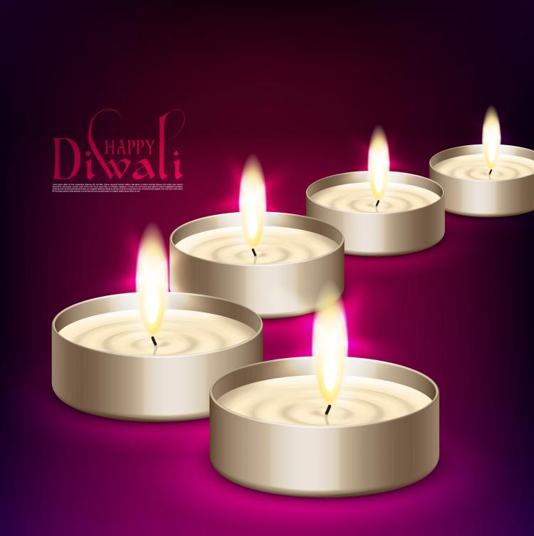 free vector The beautiful diwali background 08 vector