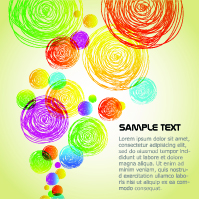 free vector The colorful background clutter vector 2 lines