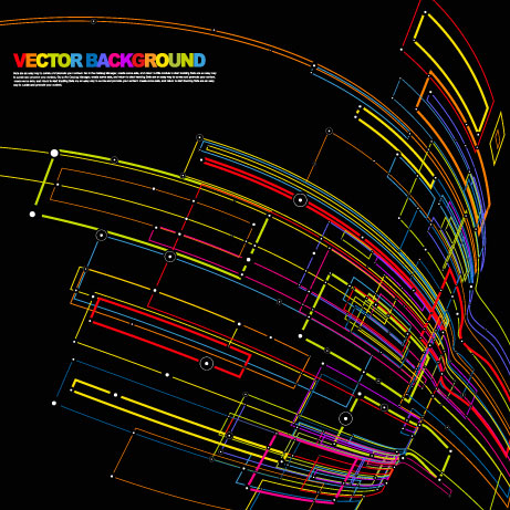 free vector The commercial dynamic flow line 01 vector