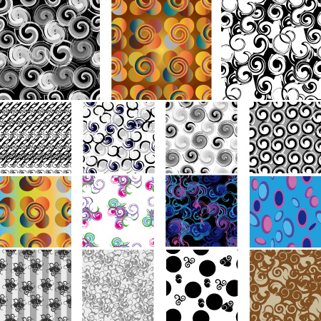 free vector The context of a number of classical pattern vector material