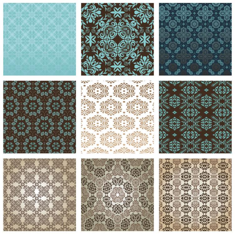 free vector The exquisite pattern background pattern 01 vector