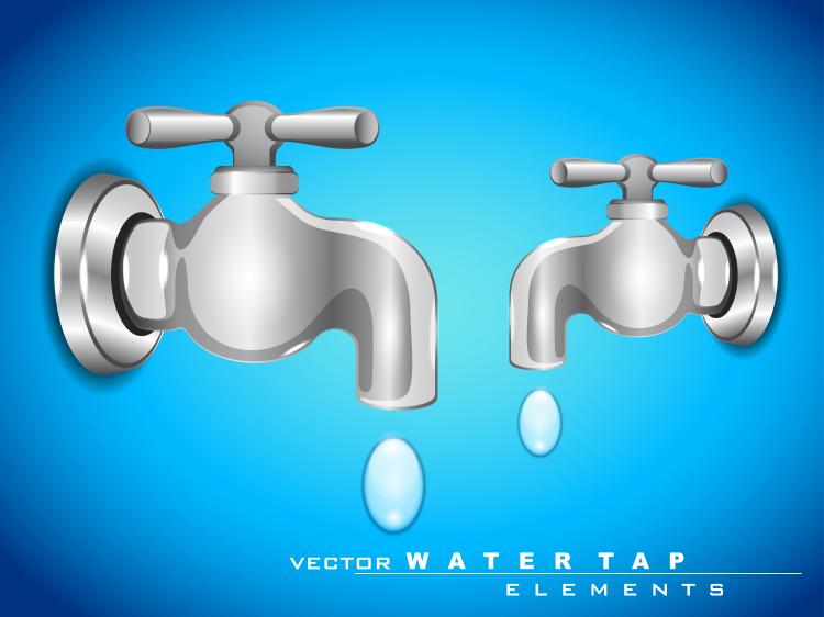 free vector The faucet 01 vector