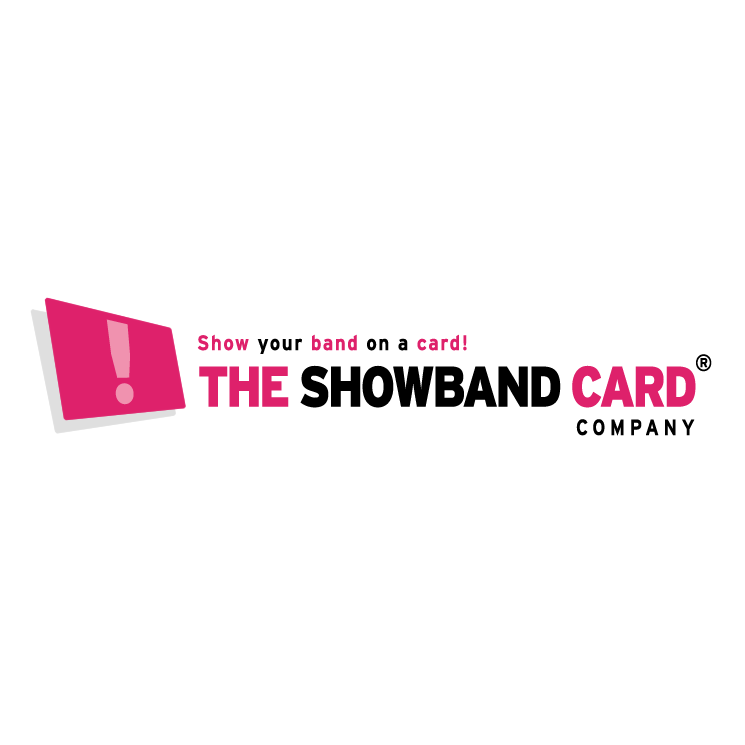 free vector The showband card company