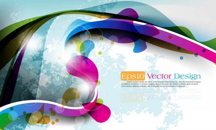 free vector The trend of dynamic flare background 05 vector