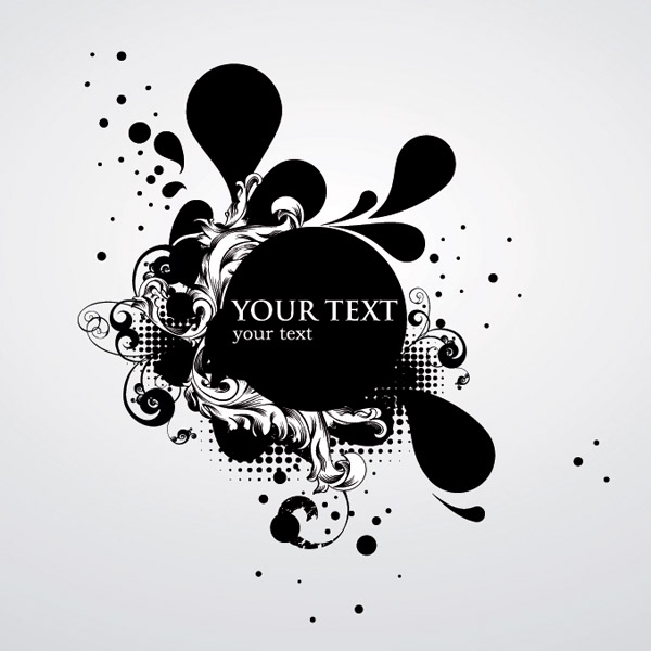 free vector The trend of dynamic vector ink background