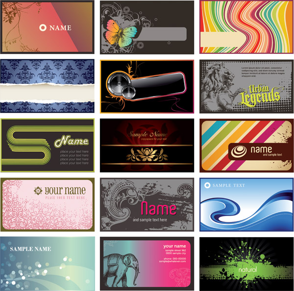 free vector The trend of the card background vector