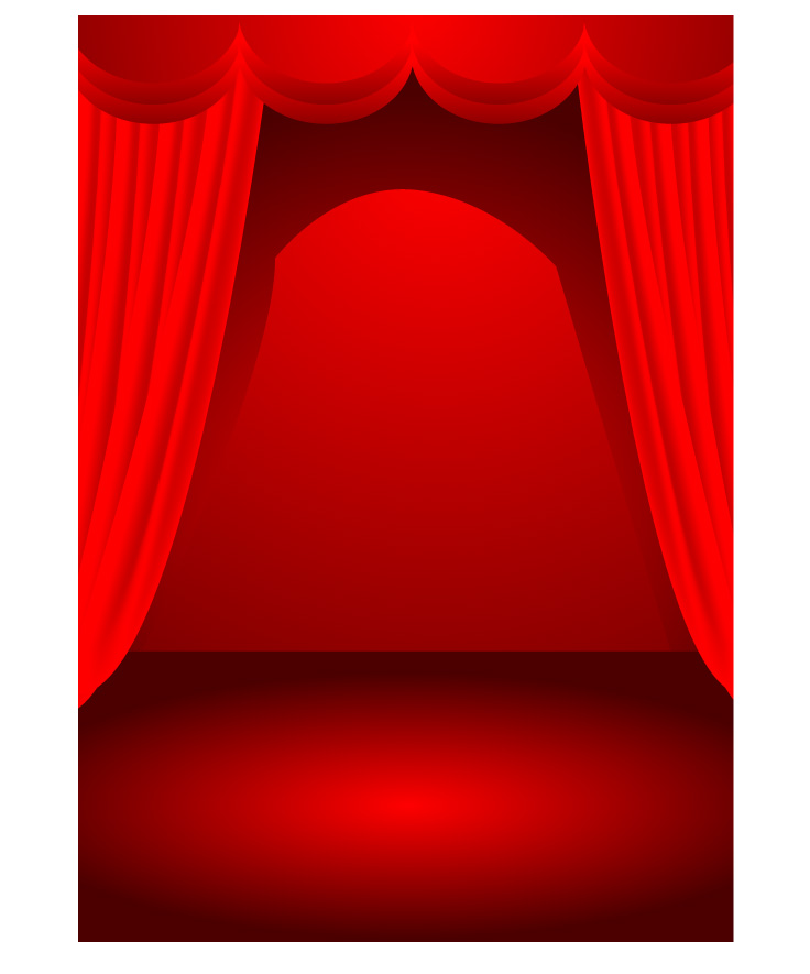 free vector Theater stage theme vector