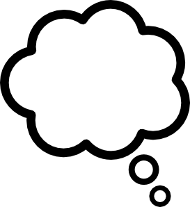 free vector Thought Cloud clip art