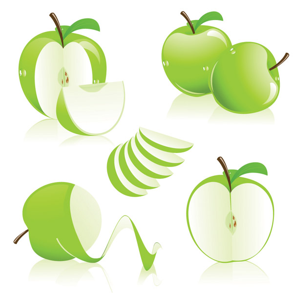 Threecolor apple (5353) Free EPS Download / 4 Vector