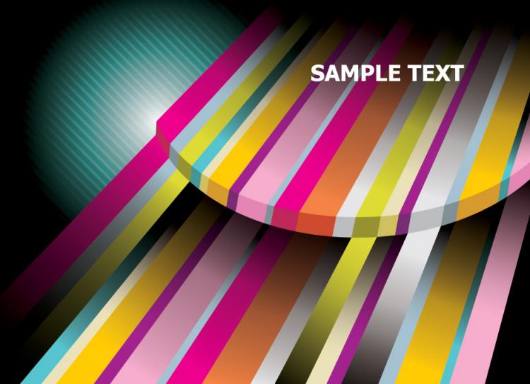 free vector Threedimensional vector background lines