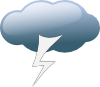 free vector Thunderstorm Weather Symbols clip art