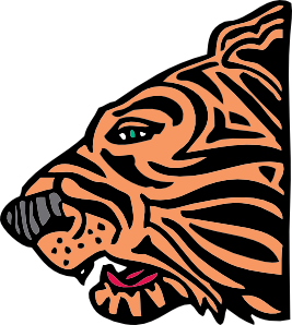 free vector Tiger Head clip art