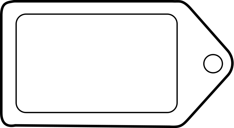 Blank Gift Tag Clipart