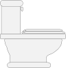 free vector Toilet Seat Closed clip art