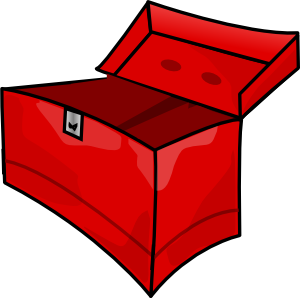 empty toy box clipart