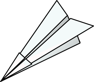 free vector Toy Paper Plane clip art