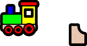 free vector Toy Train Icon clip art