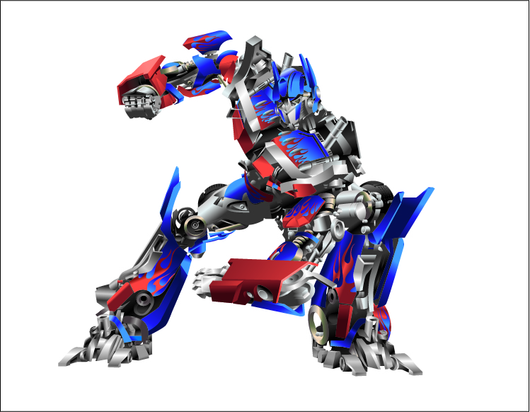 free vector Transformers optimus prime vector