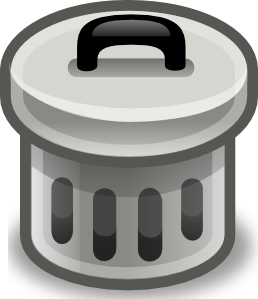 free vector Trash Can With Lid On clip art