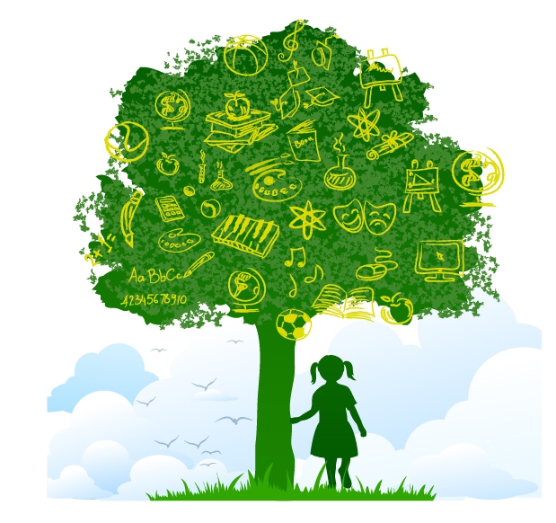 free vector Tree of knowledge