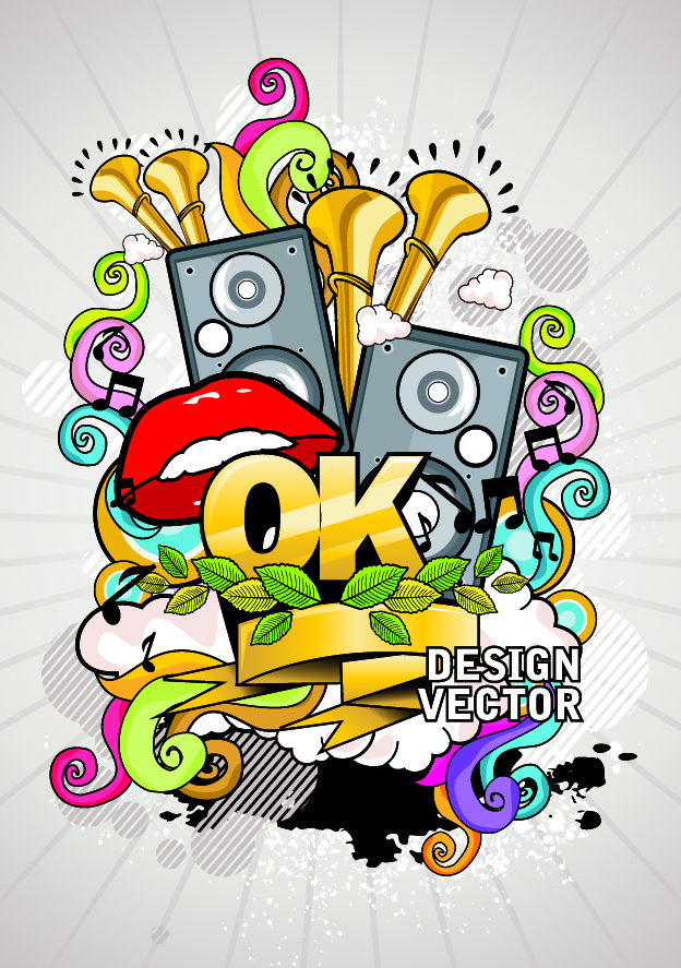 free vector Trend of music posters 01 vector
