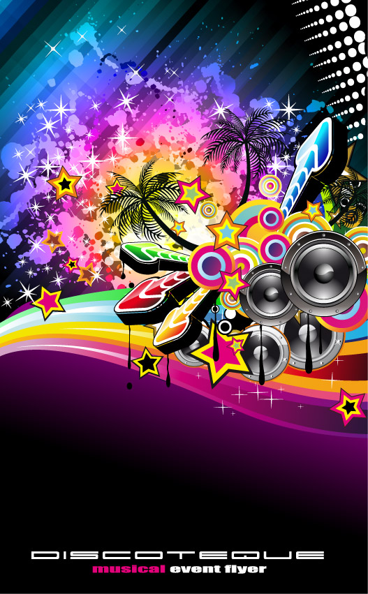 free vector Trend of music posters vector