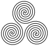 free vector Triple Spiral Symbol clip art
