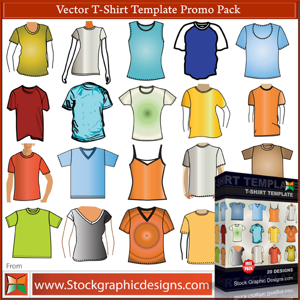 free vector Tshirt clothing vector template