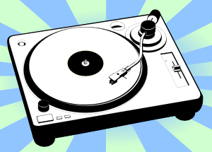 free vector Turntable Music Player clip art