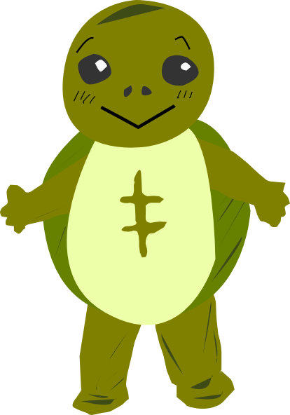 free vector Turtle Character clip art