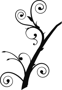 free vector Twisted Branch clip art