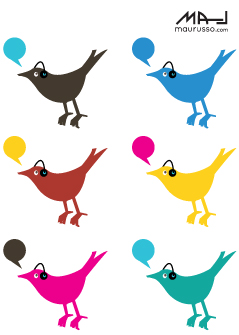 free vector Twitter Birds Music