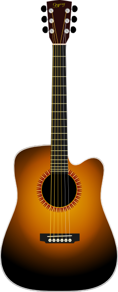 free vector Unplugged Guitar clip art