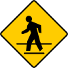 free vector Us Crosswalk Sign clip art