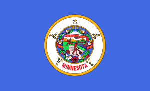 free vector Us Minnesota Flag clip art