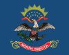 free vector Us North Dakota Flag clip art