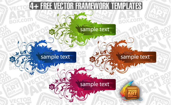 free vector Useful Free Vector Flourish Framework Template