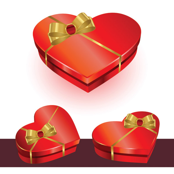 Download Valentine day heartshaped gift box (25660) Free EPS ...