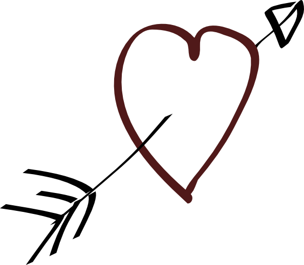 free vector Valentine Heart Arrow clip art