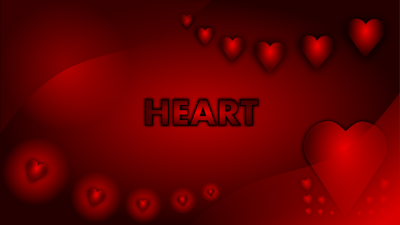 free vector Valentine Heart Wallpaper