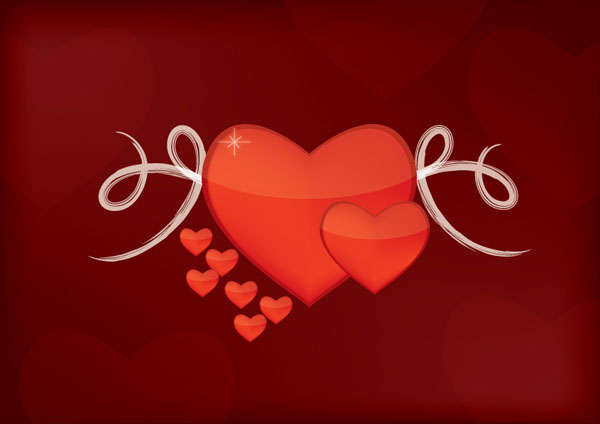 free vector Valentine Hearts